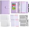 Macaron Color Cash Budget Ledger A6 PU Leather Folder Stickers Loose-sheet Notebook Business Gifts