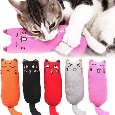 Игрушки из кошачьей мяты, игрушки для жевания кошек, игрушки из кошачьей мяты, наполненные кошачьей мятой, мультяшная мышь, жевательные игрушки для прорезывания зубов кошки (многоцветный)