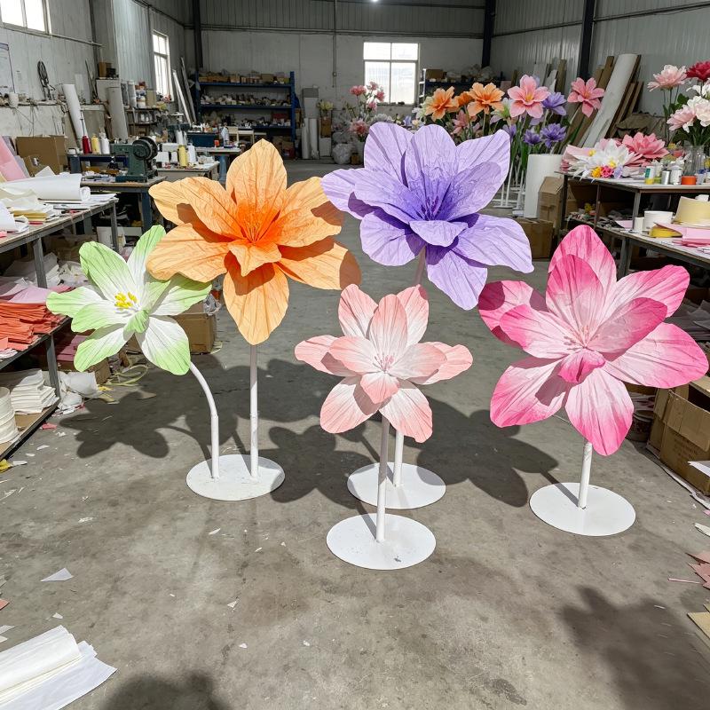 Handmade Gladiolus Paper Flower Heads for Decoration