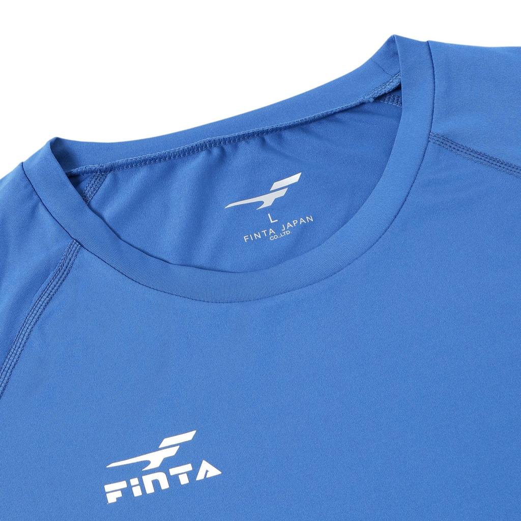 FINTA Soccer/Futsal Stretch Long Sleeve Cool Neck Undershirt FT5997 (2100) Blue, Size L