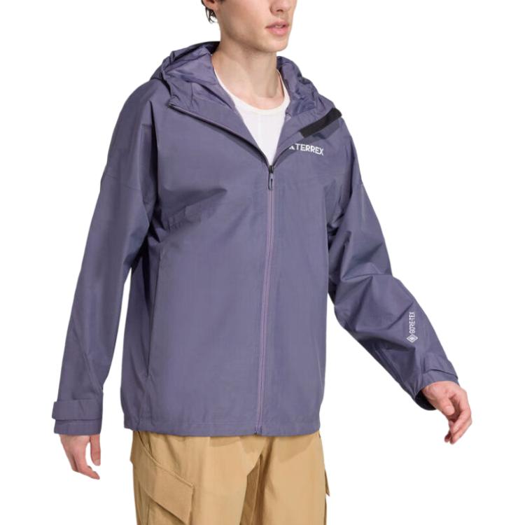 Adidas Terrex FW25 Xperior 2L Performance Водонепроницаемая Модная Удобная Универсальная Куртка с Капюшоном Мужская Куртка JL9749