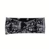 European and American Printed Sports Headband Elastic Knot Cross Headband Yoga Headscarf Paisley Headwear Hairband Hair Accessory