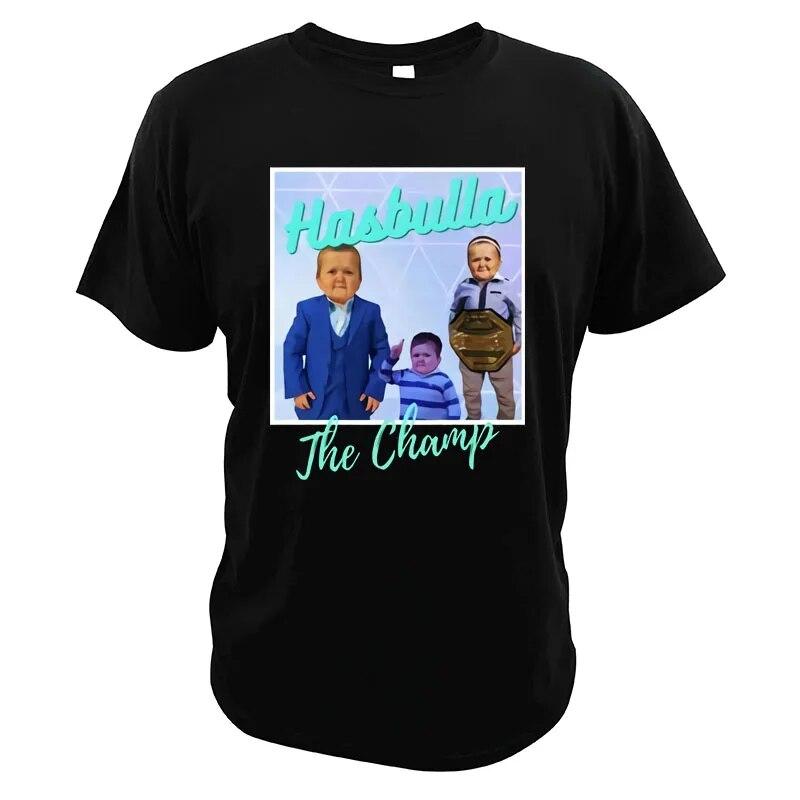 Классическая футболка Hasbulla Fighting Meme, мини-футболка Khabib Blogger, женская летняя повседневная футболка унисекс с короткими рукавами, топы большого размера