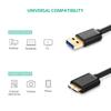 0.5m/1m External Hard Drive Gold plated HDD Cord USB 3.0 Type-A to Micro B Data Cable