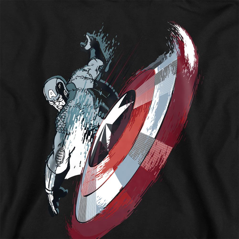 Captain America Childrens/Kids Shield Spin Heather Pull Over Hoodie