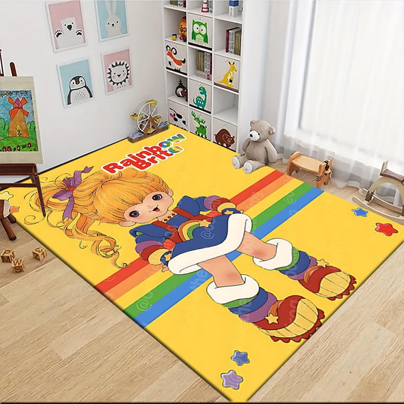 1Pc Rainbow Brite Adventure Carpet Rug Customizable Soft Washable Antislip Home Living Room Sofa Mats Personalized Rug 0917133