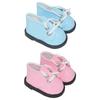 Niannyyhouse Stuffed Toy 15cm Doll Shoes Leather Shoes Cotton Doll Shoes Set Shoe Length Doll Baby Shoes 2 2-piece 4.5cm Dress-up (a-4)