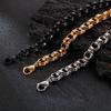 Kalen Trend Простой Мужской Браслет из Нержавеющей Стали Сочетание Кругов Изысканное Украшение