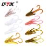 FTK Fishing Lure 20 Pcs Insect Baits Wobbler Soft Jig Head Gift Wobbling Fishing Tackle
