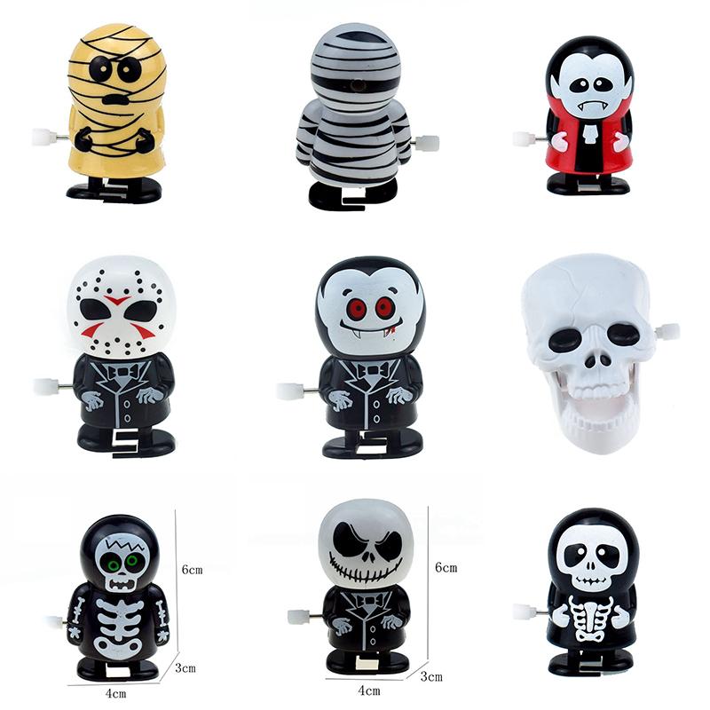 Ретро заводной металлический ходячий прыгающий тыквенный прыжок на Хэллоуин призрачный летучая мышь робот механические игрушки декор для вечеринки подарок