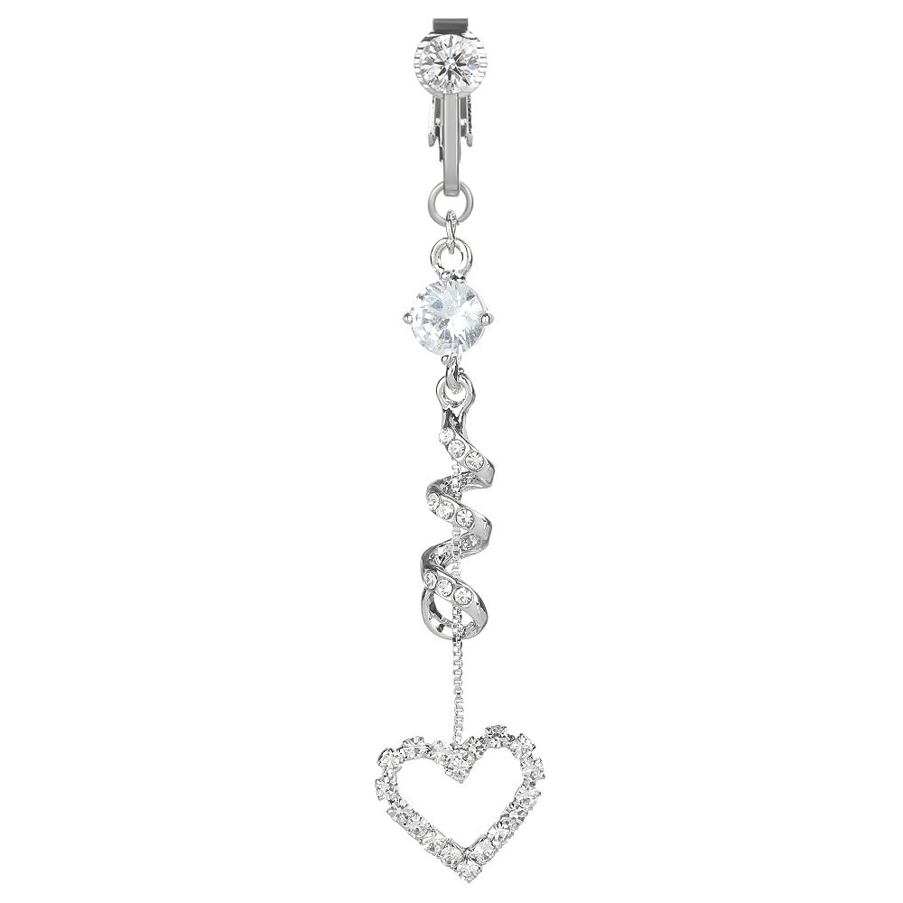 Umbilical Navel Rings Faux Piercing Navel Clip on Body Jewelry Fake Belly Rings Belly Button Rings