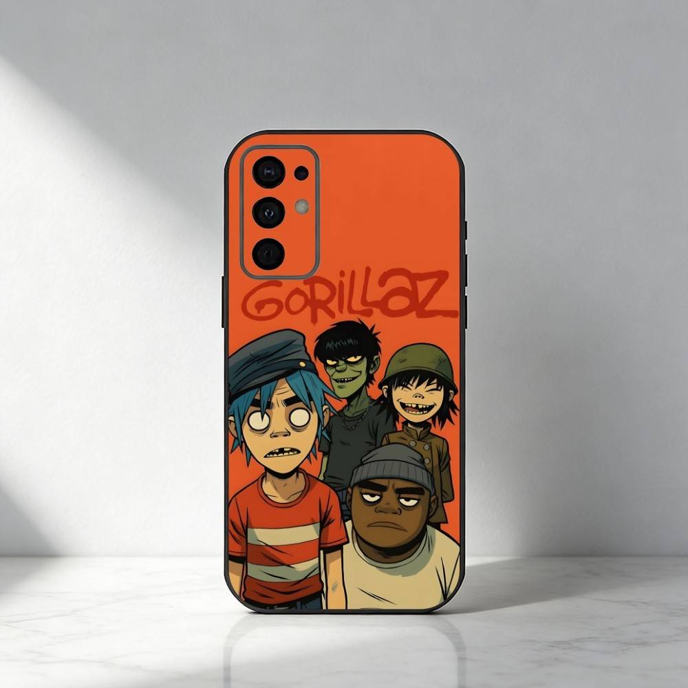 The Band G-Gorilla-z Printed  Phone Case For Samsung S25,S24,S21,S22,S23,S30,Ultra,S20,Plus,Fe,Note,5G Black Cover