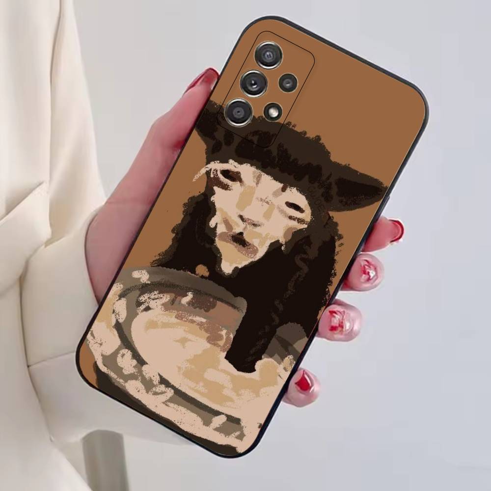 Кошачьи мемы F-Смешной милый чехол для телефона для Samsung S25, S24, S21, S22, S23, S30, Ultra, S20, Plus, Fe, Мягкий силиконовый черный чехол