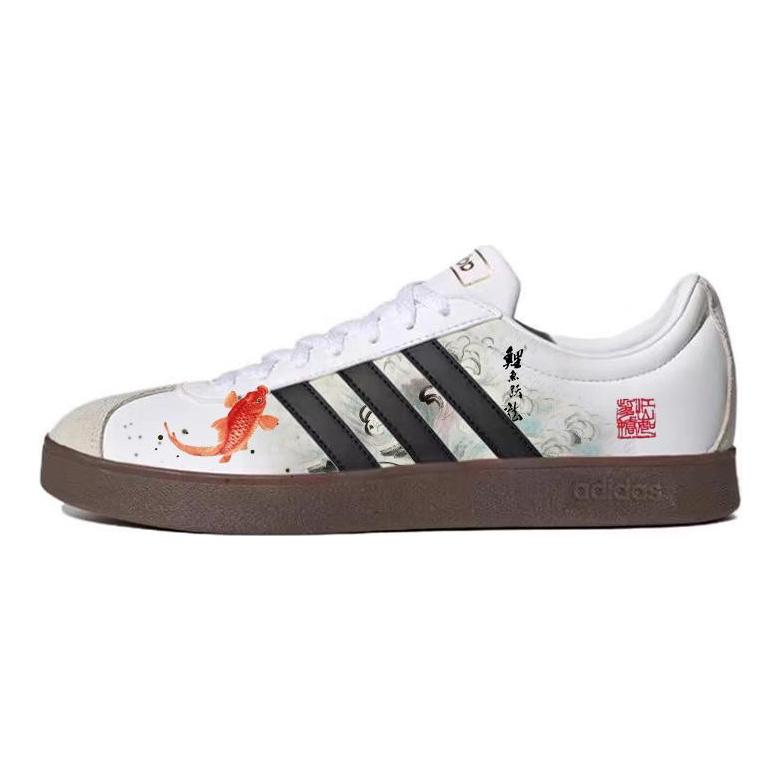 adidas Neo VL Court 2.0 Модные Низкие Скейтбордические Кроссовки Унисекс Белые ID6015(Команда181-)