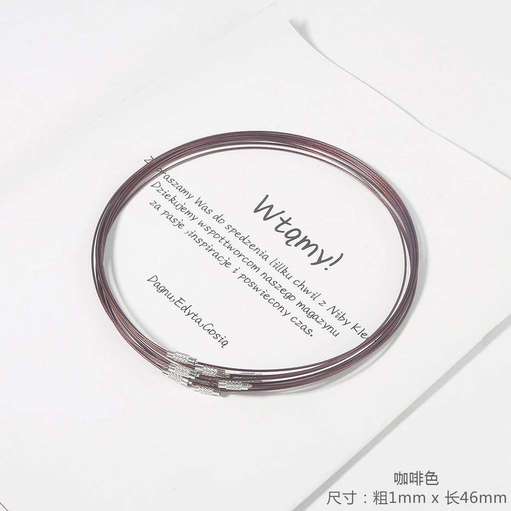 10pcs/pack Wire Collar Handmade DIY Necklace Lanyard Bracelet Ring Accessories