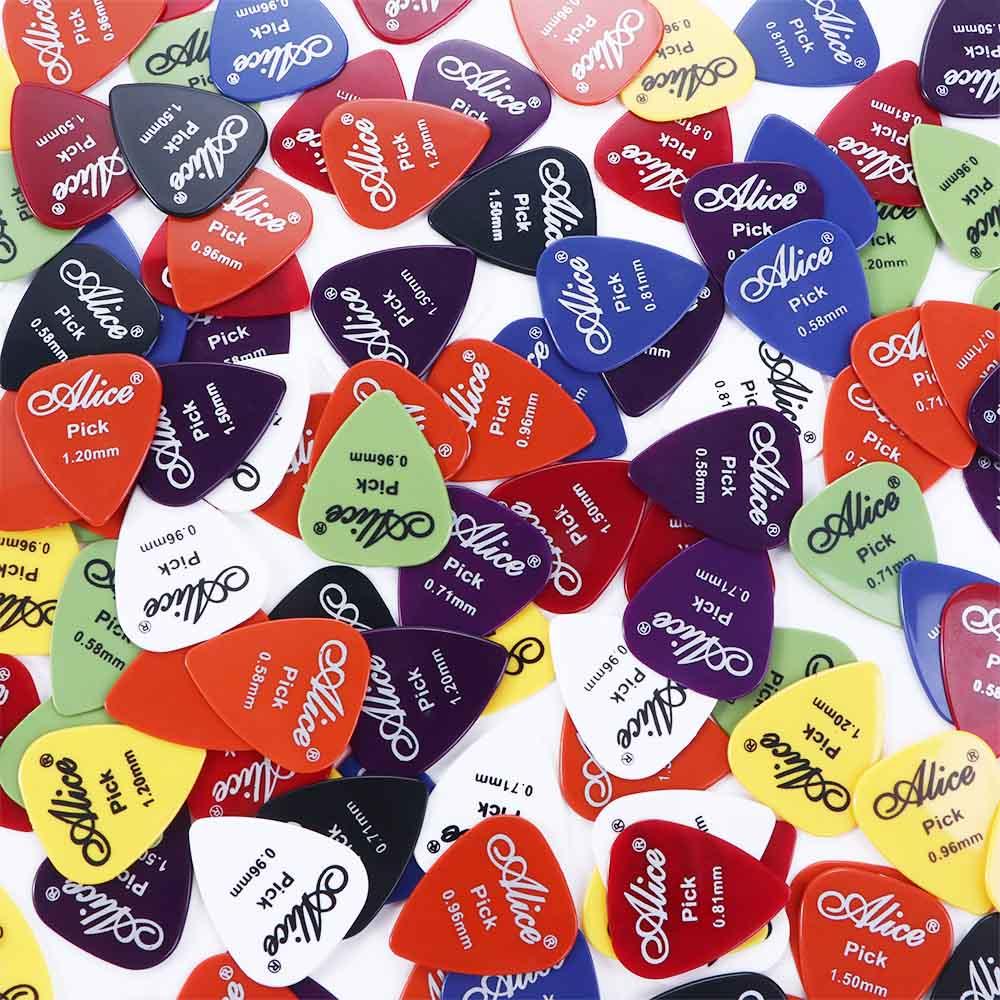 Light Weight 0.58 - 1.5 mm Acoustic 1 Box ABS Guitar Accessories Guitar Picks Mediator Plectrum