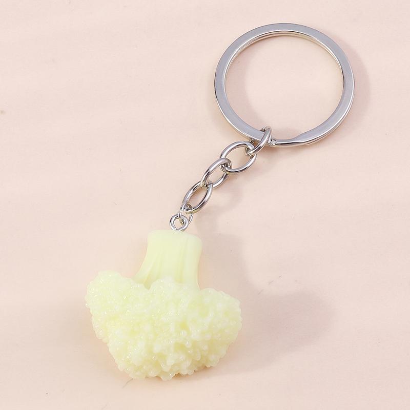 Cute Resin Simulation Food Keychain Cookies Chocolate Key Ring for Car Key Holder Handbag Pendant DIY Jewelry Gifts