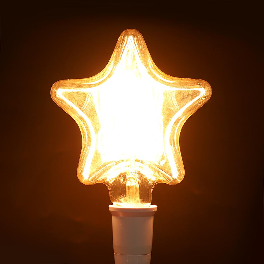 E27 Винтажная Лампа в Форме Пентаграммы Освещение Декорация для Кофейни 220В