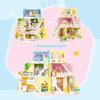 LULUFUN Block Room Модель дома Игрушка 3D Пазл 3 в 1 Мини Блок Дом Комната Сад Вилла Теплый Дом Сборка Дети Взрослые Празднование Новый Год Подарок