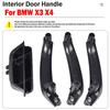 Внутренняя дверная ручка автомобиля, внутренняя дверная ручка, накладка из АБС-пластика для BMW X3 X4 F25 F26 2010 2011 2012 2013 2014 2015 2016 2017 черный