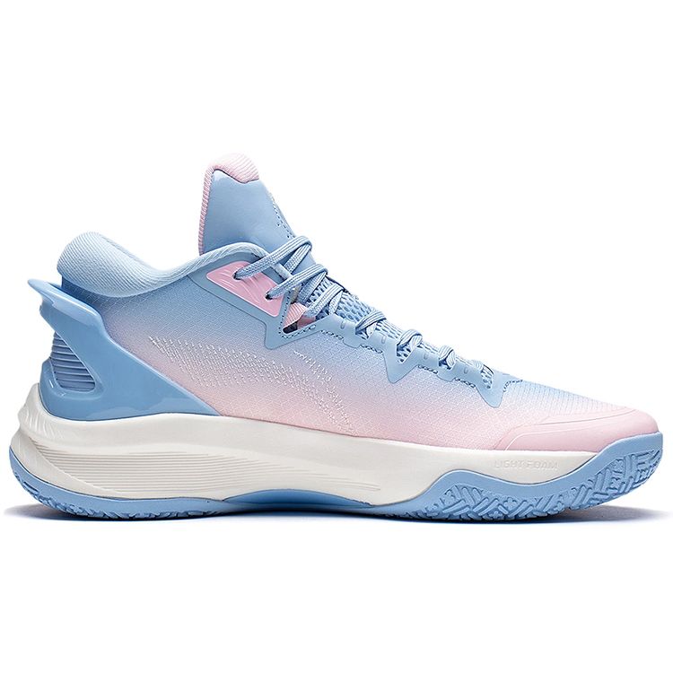 Баскетбольные кроссовки Li Ning Light Speed 1.0 с высокой устойчивостью к истиранию, дышащие, мужские, синие, розовые, ABAS097-5
