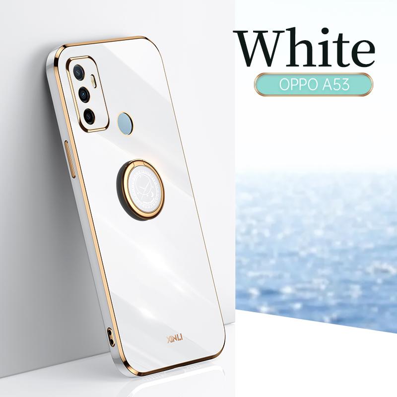Противоударный силиконовый чехол с кольцом-держателем для OPPO A53 2020 A53 4G, чехол для телефона
