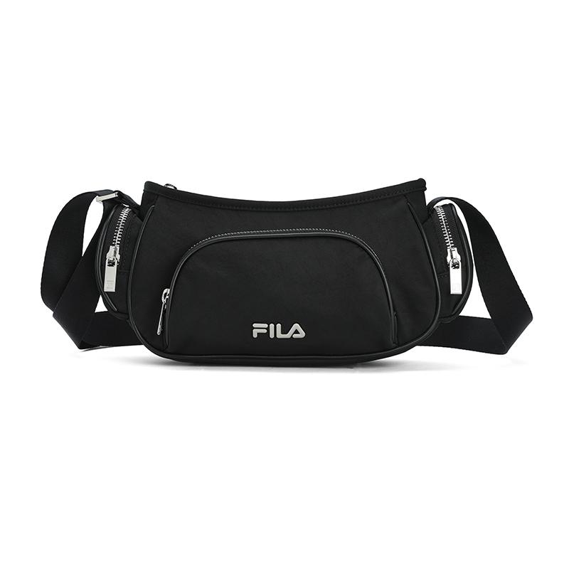FILA Heritage Series Classic Versatile Daily Casual Fabric Crossbody Bag Unisex bags Black F13W528163FBK