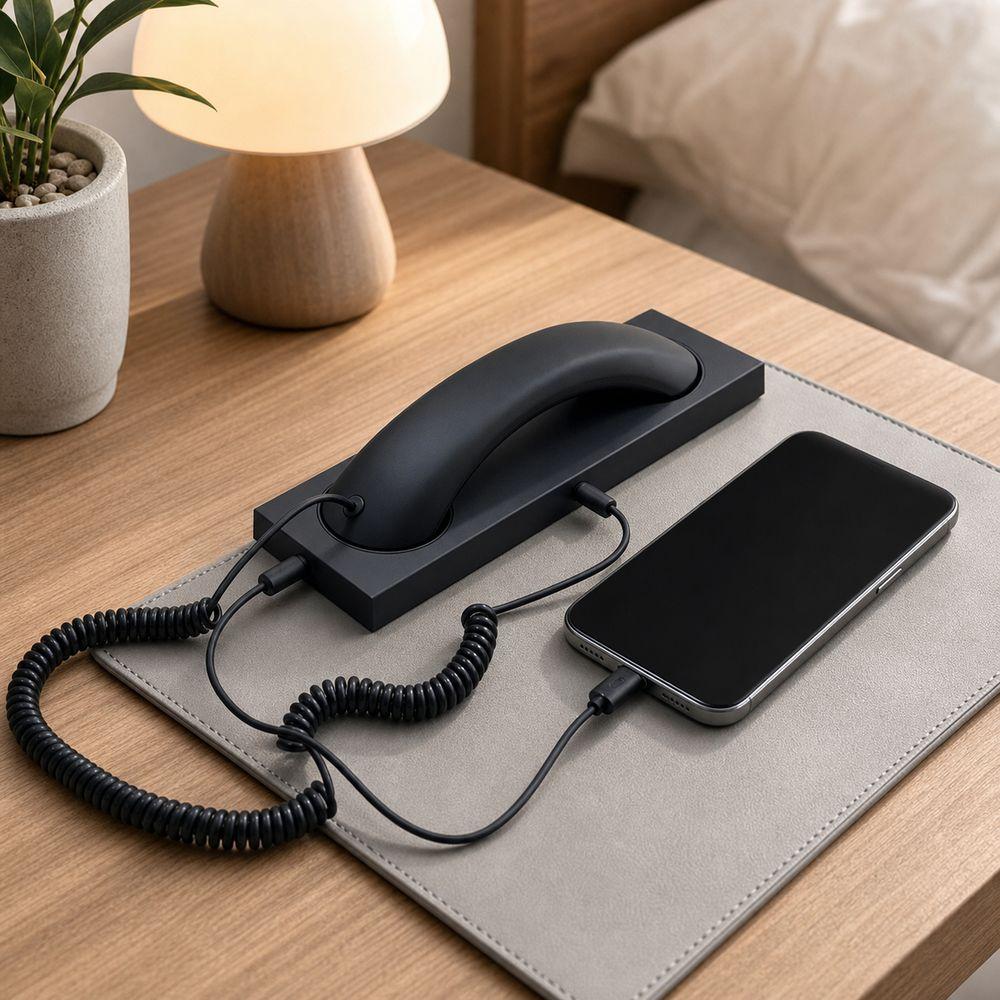 Type-C Landline Handle Receiver with Microphone Telephone Handset High Quality Phone Handset