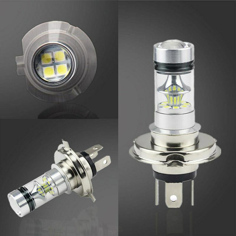 H4 100W 20Led Лампа Hi/Lo Beam Hid 6000K Белый Мотоциклетная Фара Высокая Мощность