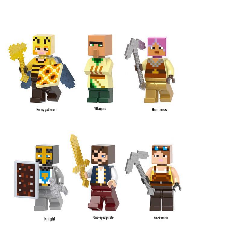 JEPPE Minecraft Building Blocks Minifigures Set