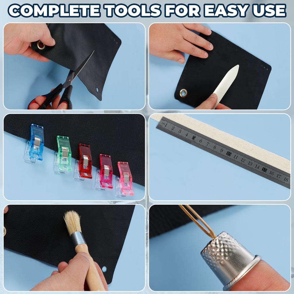 Наборы инструментов для ручного переплета, расходные материалы, наборы для переплета книг, инструмент для фальцовки бумаги, инструмент для DIY переплета, инструмент для кожаных ремесел, швейные принадлежности