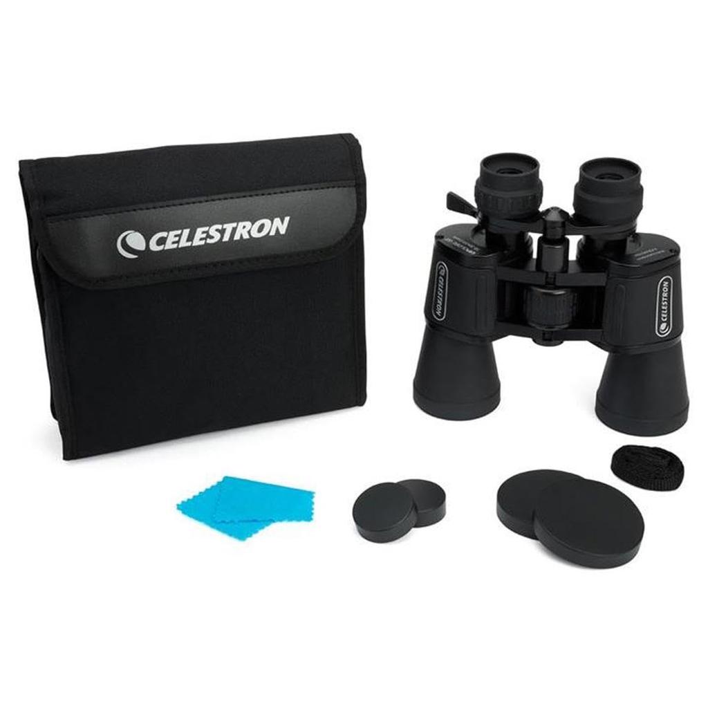 Celestron UpClose G2 Zoom Binoculars Prism 10x to 30x 32mm 71260 10-30x50 (Porro Type, Magnification, Aperture, Multi-Coated, Lightweight, Compact)