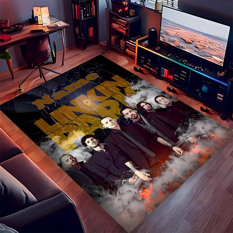 Custom personalization Linkin Park Print Area Rug - Soft, Washable Non-Slip Indoor Mat,Living Room,Home&Office Decorative Rug