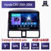 Wireless Car Radio Carplay For Honda CRV 2001-2006 Android Car Multimedia Video Player GPS Navigation WIFI 4+64GB