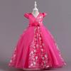 Детские платья Платья принцесс Платья для детей среднего и большого возраста Свадебные платья Длинная юбка-пачка из сетки для девочек Платья для вечеринок и банкетов