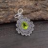 Peridot Pendant Gemstone Jewelry, 925 Solid Sterling Silver Pendant, Handmade Jewelry Birthstone Pendant, Gift For Him