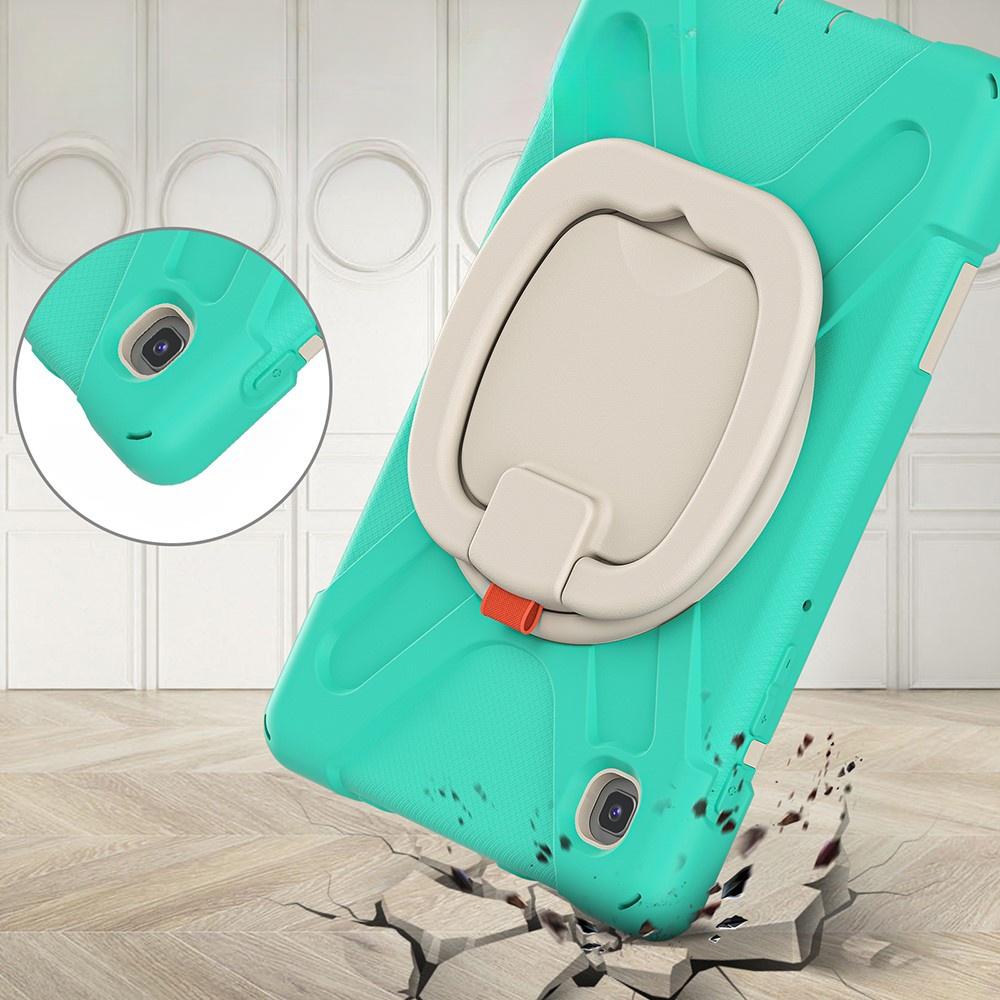 Kids Case for Samsung Galaxy Tab A7 Lite 8.7 T220/T225, Armored, Children, Green / Gray