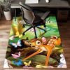 Custom Bambi Mat Personalized Name, Polyester Washable Indoor Entryway Rug, Gift for Christmas, Easter, Thanksgiving Day