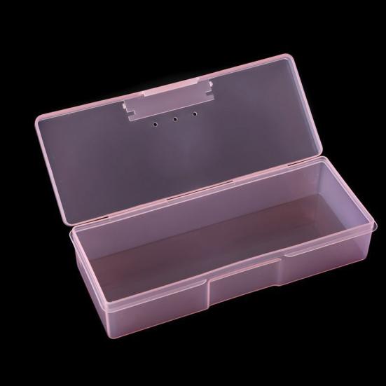 Transparent Nail Supplies Brush Kit Storage Box Plastic Container Organizer Case