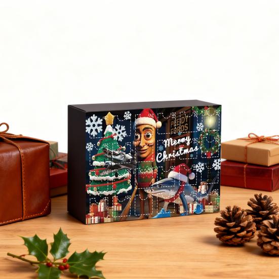 Advent Calendar 2025 Acrylic Christmas Countdown Calendar with 24 Unique Mini