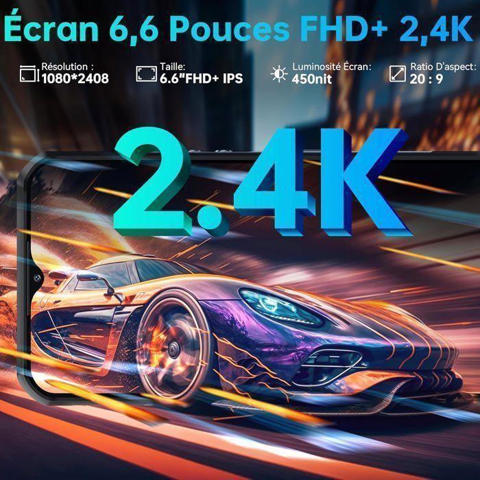 OUKITEL WP35 Pro Смартфон Защищенный 5G 36ГБ+512ГБ 6.6" FHD+ 11000мАч 64МП Камера Неубиваемый Телефон Android 14 Dual SIM/NFC, Серый