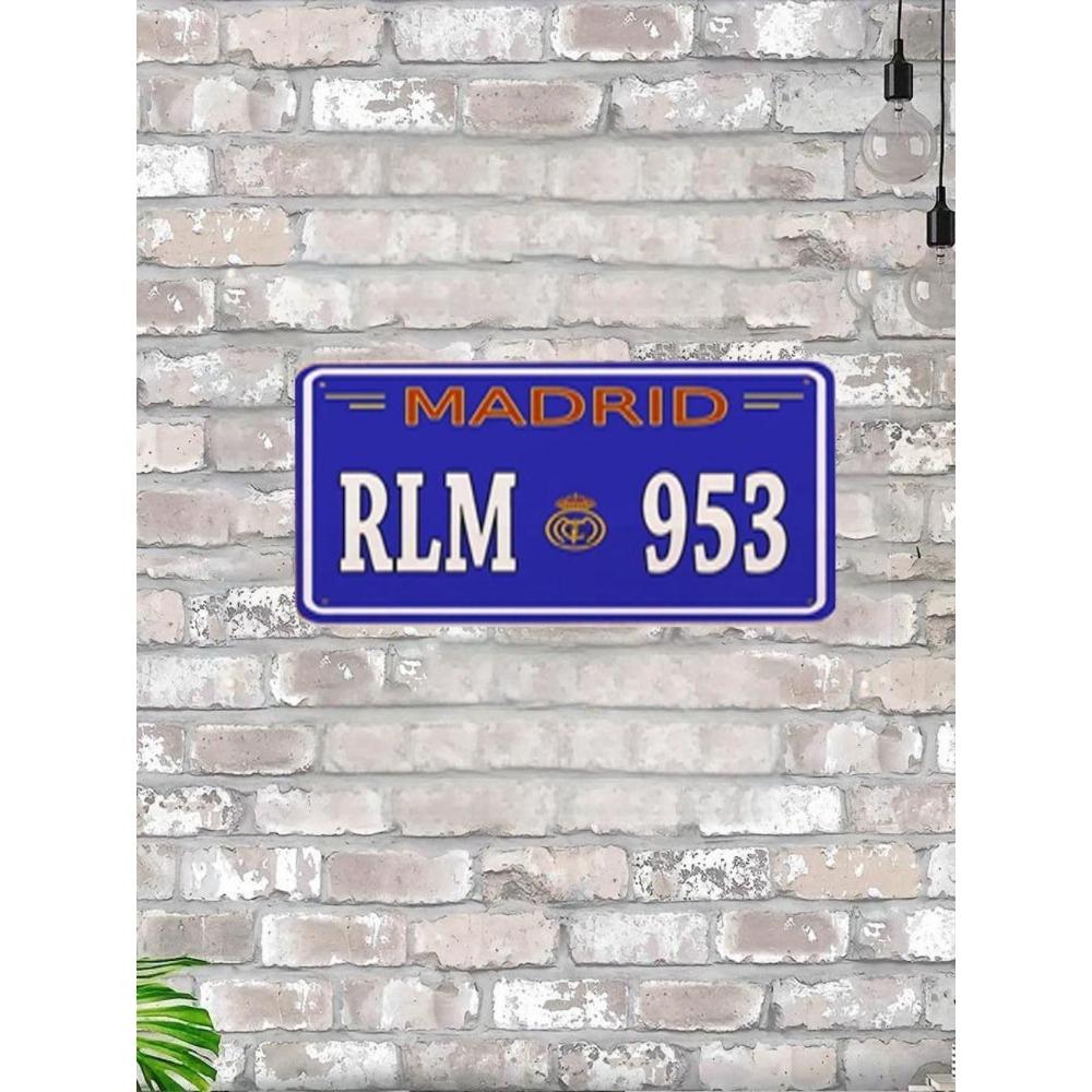 U.S. License Plate, U.S. Car License Plate, Metal, 15x30 Cm.