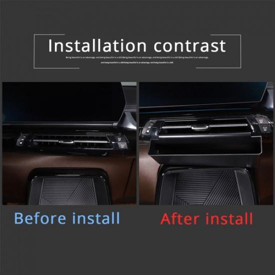 Передняя панель Центральный дефлектор кондиционера Решетка AC Ящик для хранения Для BMW X1 U11 23-24