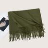 Autumn and Winter New Solid Color Scarf Imitation Cashmere Scarf Women's Warm Shawl Scarf