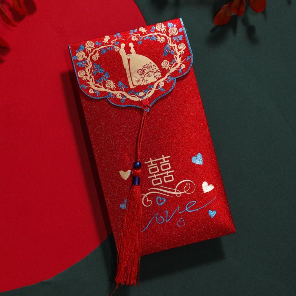 New Year's Blessing Bag Red Envelope Luck Money Bag Blessing Bag 2/10pcs Money Pocket Party Gifts