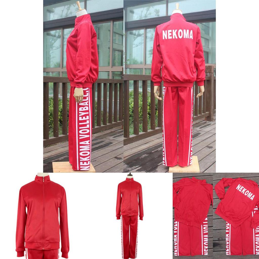 Стильный костюм для косплея Haikyuu Nekoma, унисекс спортивный костюм для поклонников аниме