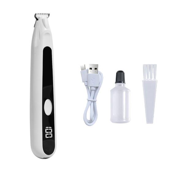 Триммер для лап собаки Низкий уровень шума Широкое лезвие Триммер для лап питомца Беспроводные электрические машинки для стрижки питомцев для лап, ушей, морды, задней части