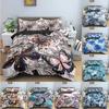 Butterfly Tropical Plant Pattern Comfortable Duvet Quilt Cover Pillowcase Bedding Set Children Bedroom Decoration Home Textile