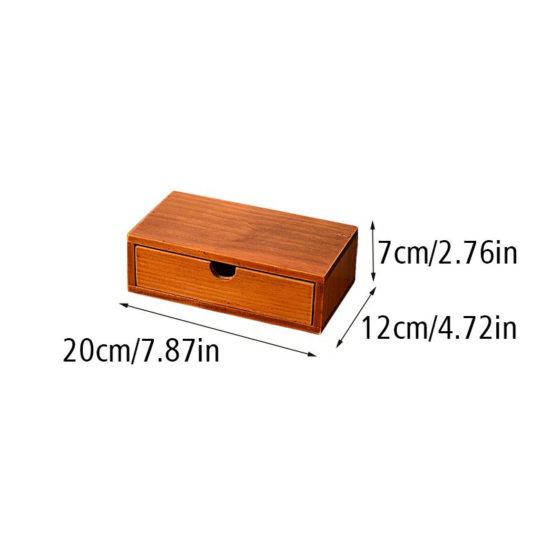 1 Set Wooden Jewelry Storage Cabinet Desktop Sundries Finishing Storage Box Dresser
