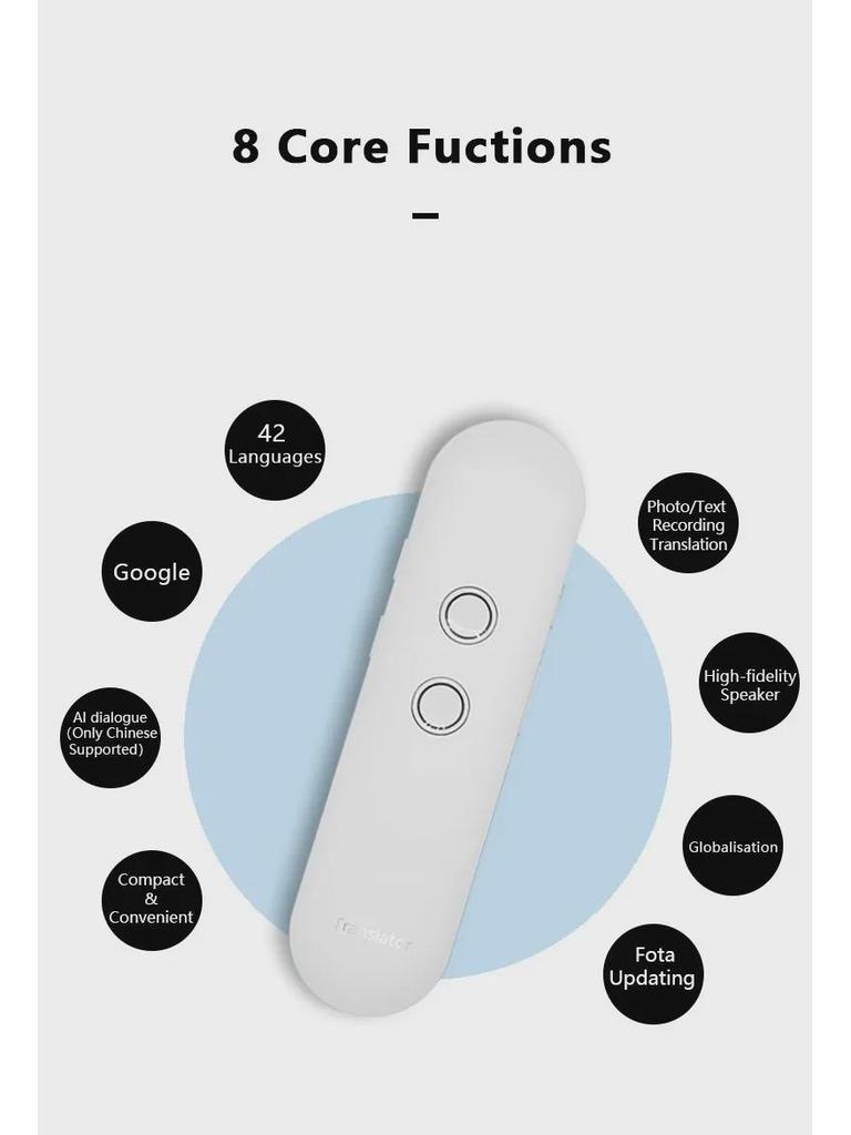 Lifa T4 Smart Multicolor Bluetooth голосовой переводчик